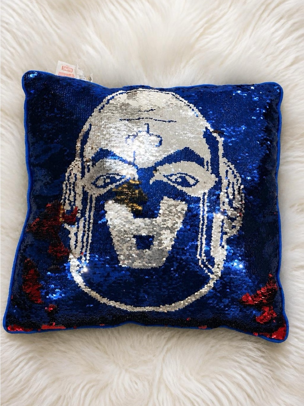 Marvel Avengers 16’’ inches reversible Sequin Pillow - Captain America Face
